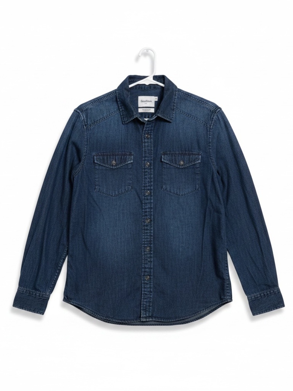Goodfellow & Co. 100% Cofton  Denim Button-Up Shirt Size Medium